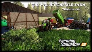 Building TMR mixer, baling/collecting straw bales| The Valley The Old Farm | FS19 Timelapse #48