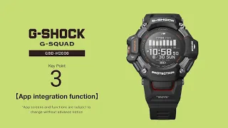 Tips movie 03 - App integration function -｜CASIO G-SHOCK G-SQUAD GBD-H2000