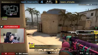 s1mple 1v3 FPL clutch