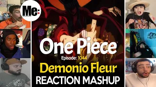 Demonio Fleur : Grand Jacuzzi Clutch | One Piece Episode 1044 | REACTION MASHUP