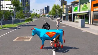 GTA V : MOM SAVING SUPER BABY COW | #shorts