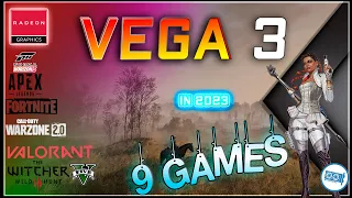 Vega 3 in 9 GAMES ( AMD Athlon 3000G) | in 2023