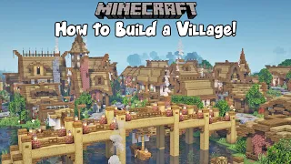 Minecraft - How to Plan & Build a Custom Village!