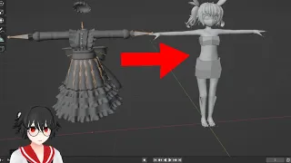 How to attach clothes from Booth to your avatar in Blender (in depth)
