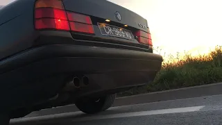 BMW E34 v8 M60B30 full inox exhaust