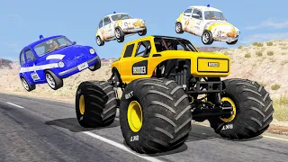 Crazy Police Chases #144 - BeamNG Drive Crashes | CrashBoomPunk