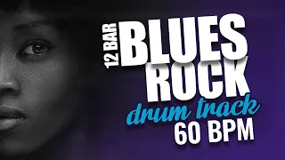 12 Bar Blues/Rock Shuffle Drum Track 60 BPM (high-quality sound)