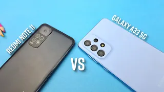 Samsung Galaxy A33 5G vs Redmi note 11 Speed & Camera Comparison