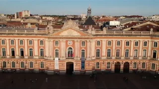 Toulouse 2017 by DJI spark. Drone footage.