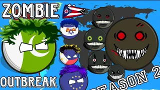 ||Zombie Outbreak Season 2||🧟🧟😵#countryballs #countryballsatwar #worldprovinces#andojobe