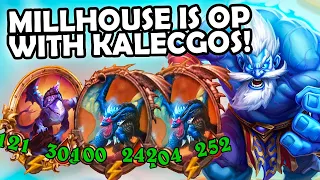 Kalecgos is AMAZING With Millhouse!! | Hearthstone Battlegrounds