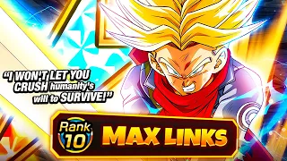 IS HE FINALLY GOOD NOW?! BEST STACKER IN DOKKAN?! TEQ Trunks EZA 100% Max Links | DBZ Dokkan Battle