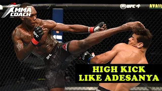 Adesanya VS Costa: the best way to land a high kick (post-fight analysis)