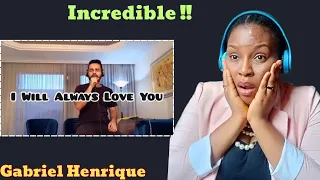 Gabriel Henrique - I Will Always Love You (Whitney Houston cover) REACTION.