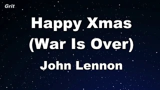 Karaoke♬ Happy Xmas ( War Is Over ) - John Lennon 【No Guide Melody】 Instrumental