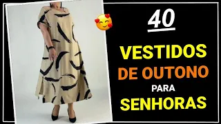 40 Vestidos de Outono para Senhoras | Belíssimos Vestidos de Moda para Senhoras | Moda Feminina ❤️