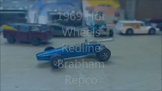 1969 Hot Wheels Redline Brabham Repco + Free Repro Boards