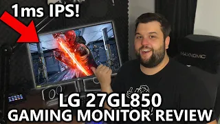 LG 27GL850 Gaming Monitor Review - The Best 1440p Monitor of 2019? 144Hz IPS Panel 1ms Response Time