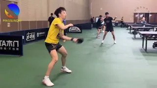 Fan Zhendong training at WTTC Durban 2023