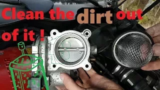 Throttle Body Cleaning on Mercedes C 200 k coupe , w203   c230  c180