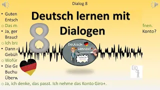 Dialoge A2 - B1. Deutsch lernen durch hören. 8