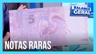 Notas raras de R$5 podem valer até R$300