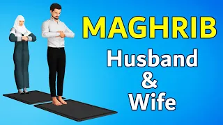 How to pray with wife islam - Maghrib Prayer - Husband & Wife together