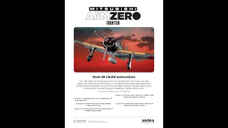 Build Mitsubishi Zero A6M Fighter Stages 72 to 77 from Agora