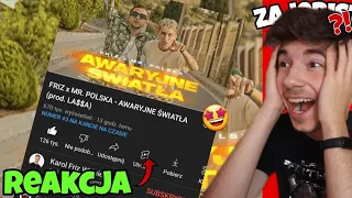 🎶 REAKCJA NA FRIZ x MR. POLSKA - AWARYJNE ŚWIATAŁA 🎶