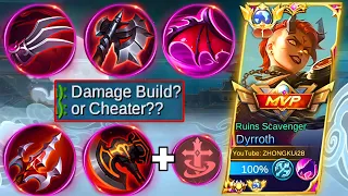 FINALLY DYRROTH BUFFED BUILD & EMBLEM FOR 1 SHOT IS HERE! 100% BROKEN (TRY NOW)