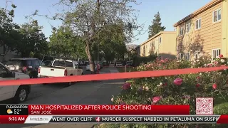 Man hospitalized after police shooting