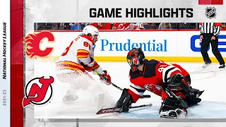 Flames @ Devils 10/26/21 | NHL Highlights