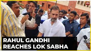 Amid All Confusion, Guesswork & Suspense, Rahul Gandhi Reaches Lok Sabha | Watch