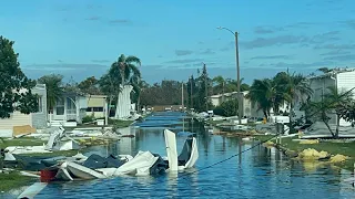 Hurricane Ian Aftermath- North Fort Myers Mobile Home Park Destruction