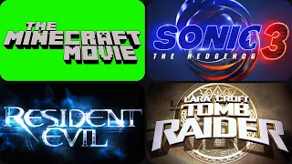 The evolution of Video Game movies trailers logos (1989-2025)
