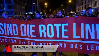 Ausschreitungen bei Protesten in Deutschland - krone.tv NEWS