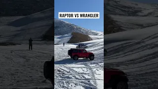 FORD RAPTOR VS JEEP WRANGLER HILL CLIMB