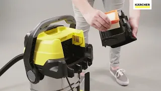 How to exchange a flat pleated filter on a WD 4/5/6 Wet & Dry Vacuum Cleaner | Kärcher UK