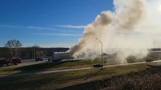 Sand Springs Fire Department Trailer Fire.