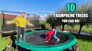 10 EASY TRAMPOLINE TRICKS ANYONE CAN DO!