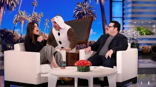 Idina Menzel Gets a Scare from Olaf