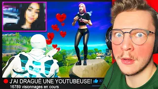 J'ai DRAGUÉ une YOUTUBEUSE sur Fortnite ! (je stresse..)