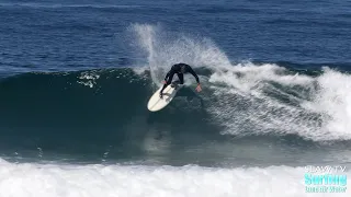 Late Morning Surfing Scripps Pier Still Lined Up - 4k Raw Footage - 03-30-2022