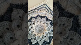 Mandala crochet blanket