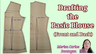 Learn to Draft a Basic Blouse with Sleeves and Collar