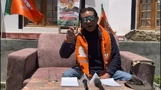 STANZIN LAKPA BJP DISTRICT PRESIDENT HELD A PRESS CONFERENCE…