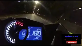 velocidad máxima de la kawasaki ninja 400!!!