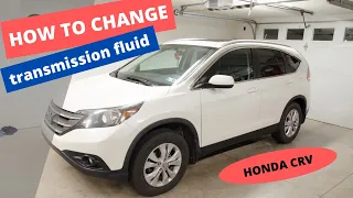 How to change transmission and rear differential fluid on (2012 2013 2014) Honda CR-V