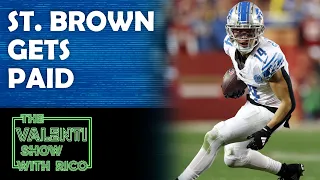 Valenti and Rico React To Amon-Ra St. Brown's New Contract | The Valenti Show with Rico