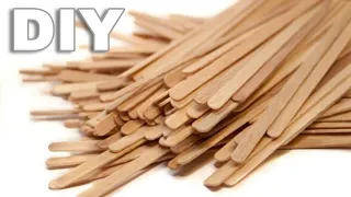 DIY Поделка из деревянных палочек и джута | Crafts from wooden sticks |Artesanías de palos de madera